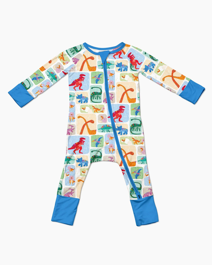 Rainbow Dino Friends Family Matching Bamboo Convertible Zippy