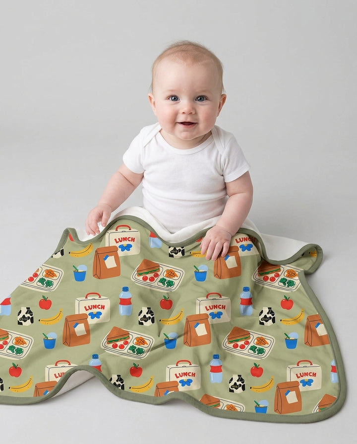 Happy School Lunch Bamboo Blanket