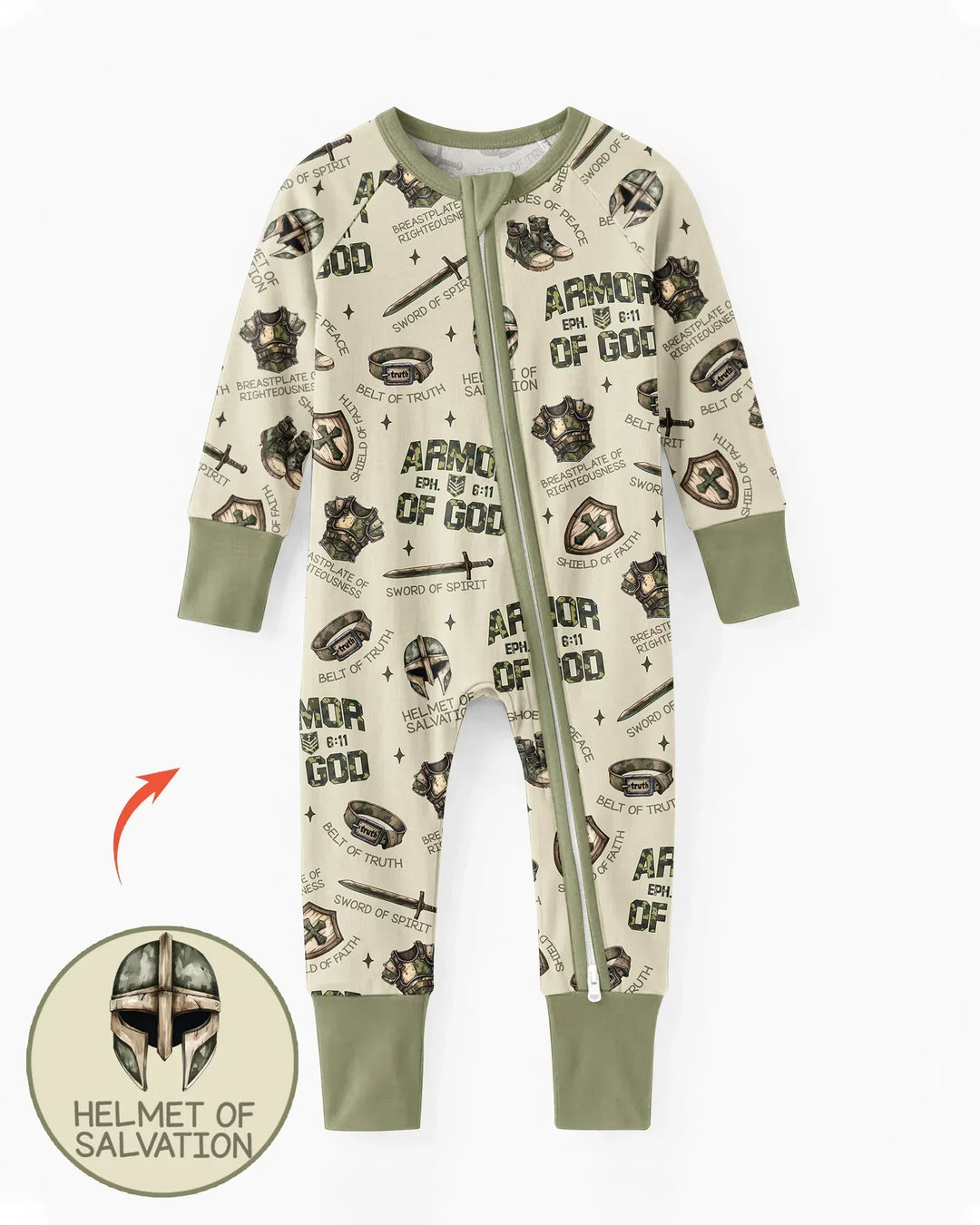Camo Armor Of God Bamboo Convertible Zippy