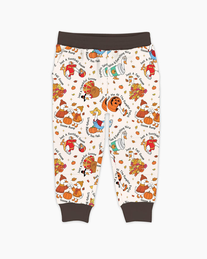 Just A Fall Goose Family Matching Bamboo Jogger