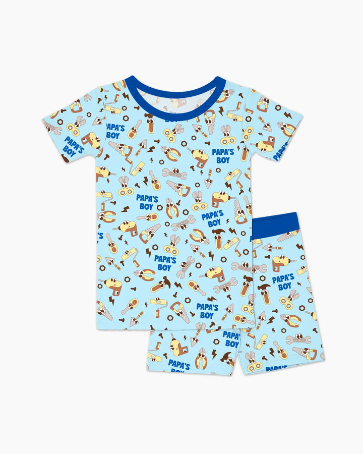 Fixer of All Things Dad Club Bamboo Two Piece Short Sleeve Shorts Pajama Set