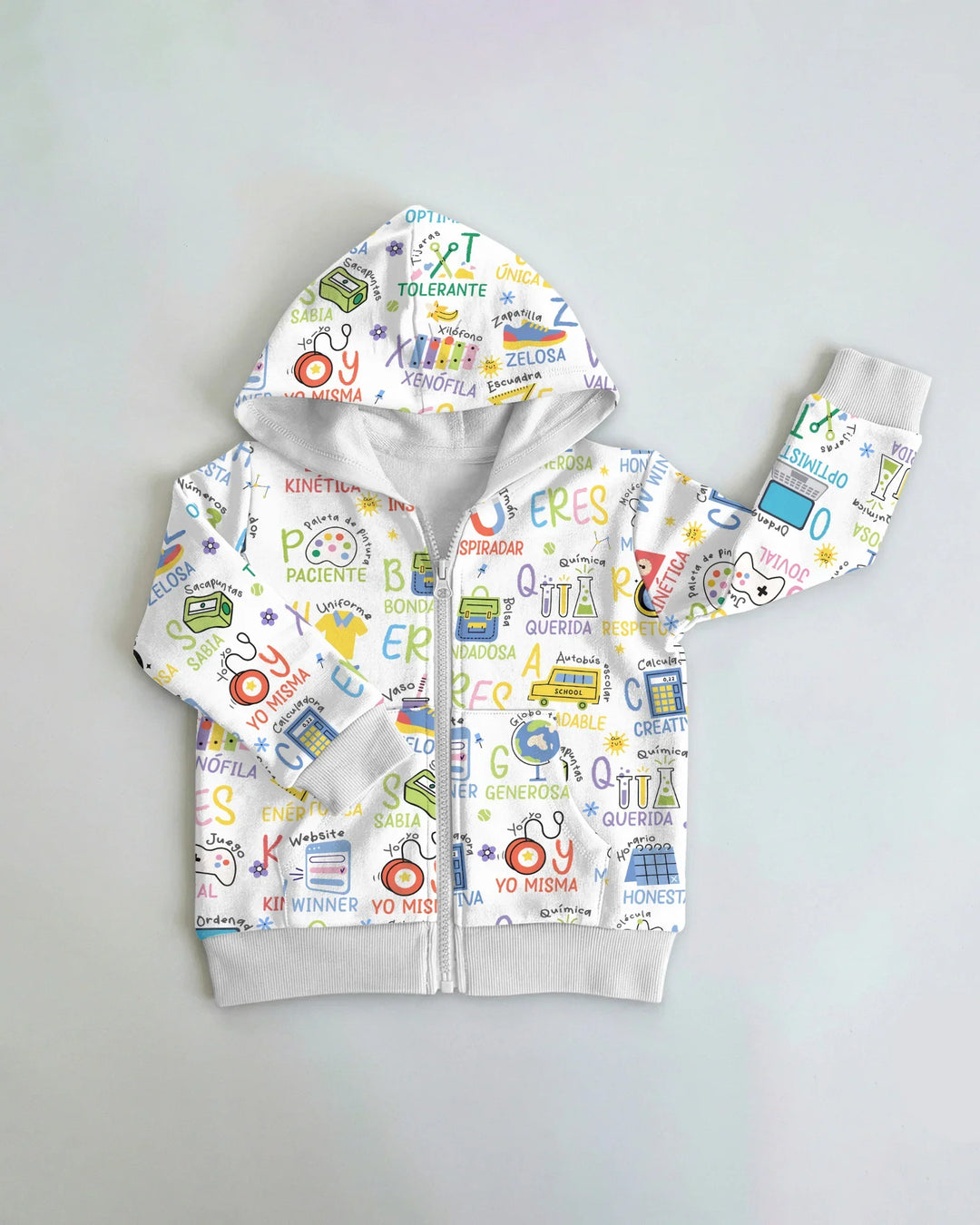 You Are Spanish Alphabet Version Bamboo Zip Hoodie