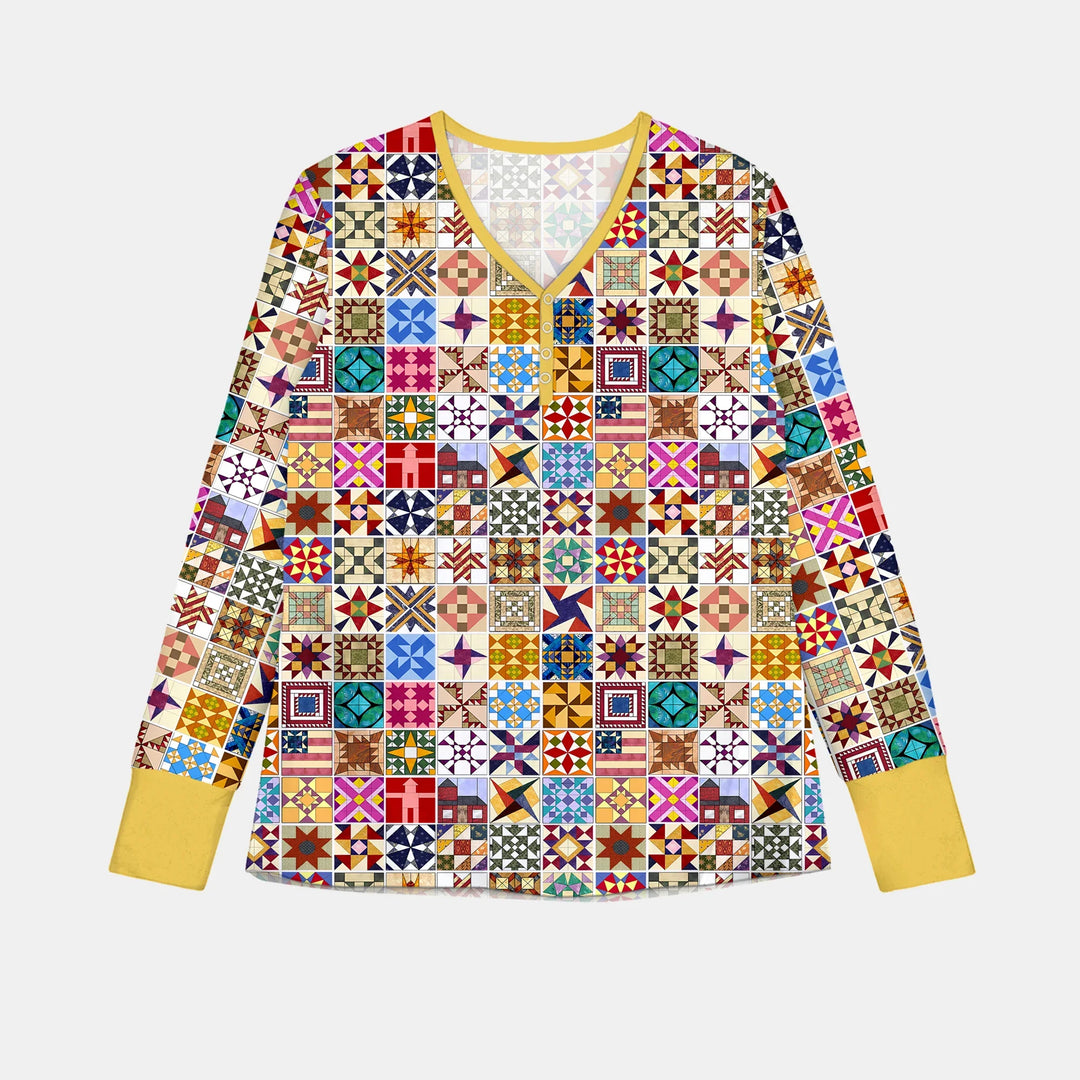 Heritage Quilt Bamboo Women Pajama Set