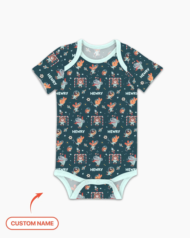 Space Soccer Bamboo Bodysuit