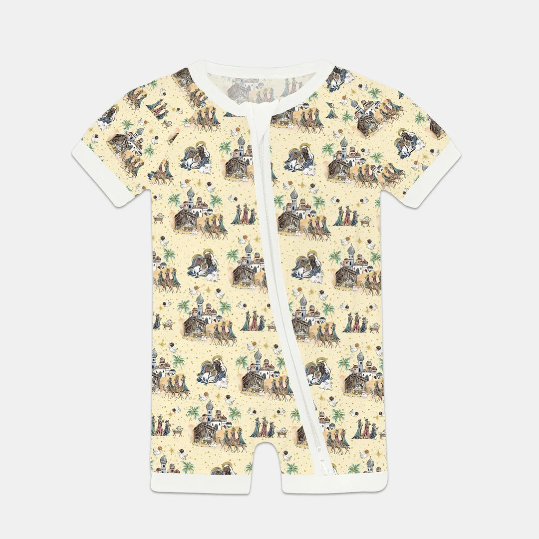 Nativity Christmas Family Matching Family Bamboo Shorty Zippy