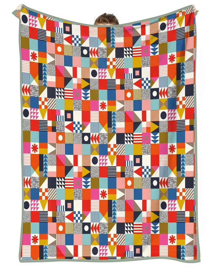 Playful Shapes Bamboo Blanket