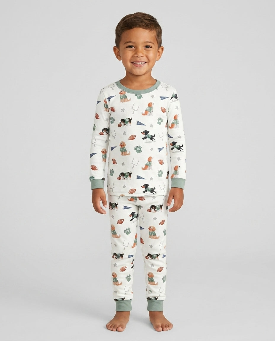 Template Bamboo Two Piece Long Sleeve Pyjamas Set