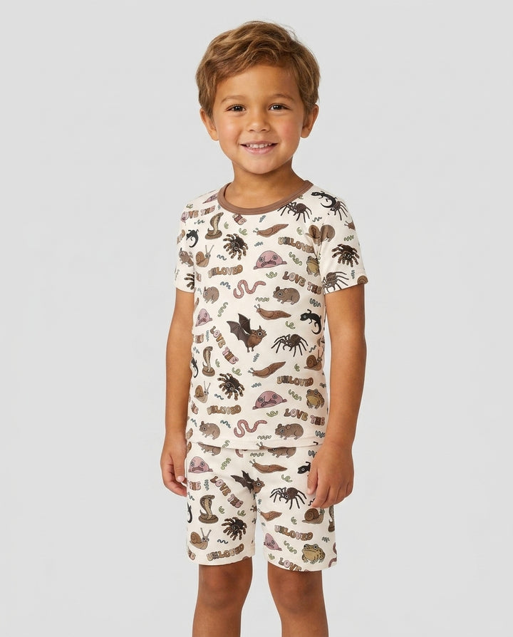 Love The Unloved Bamboo Two Piece Short Sleeve Shorts Pajama Set