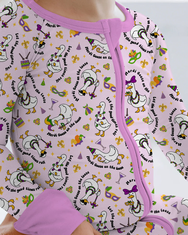 Mardi Gras Silly Goose Bamboo Convertible Zippy