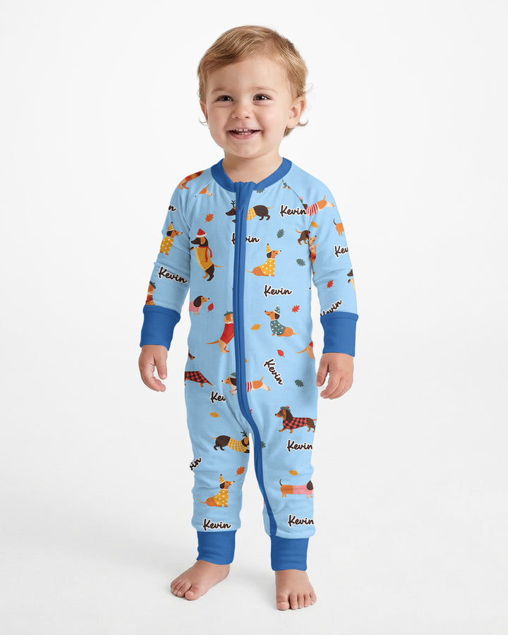 Autumn Dachshund Kids Bamboo Convertible Zippy