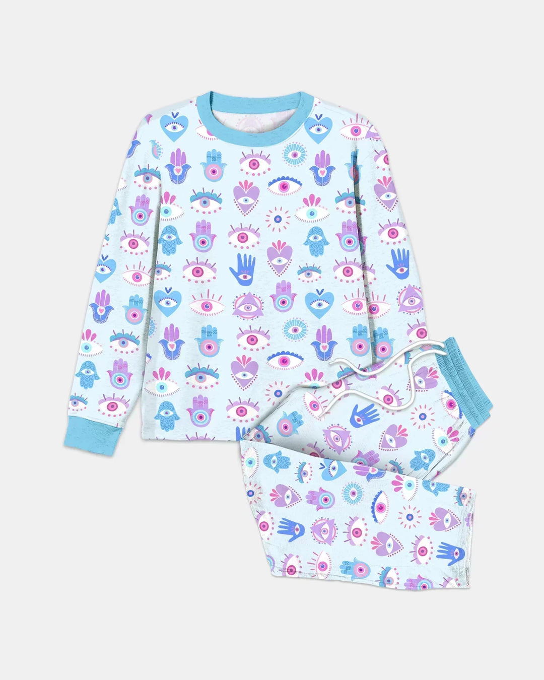 Hamsa Heart Guardians Family Matching Bamboo Men's Pajama Set