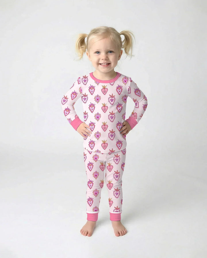 Mi Milagro Bamboo Two Piece Long Sleeve Pajama Set