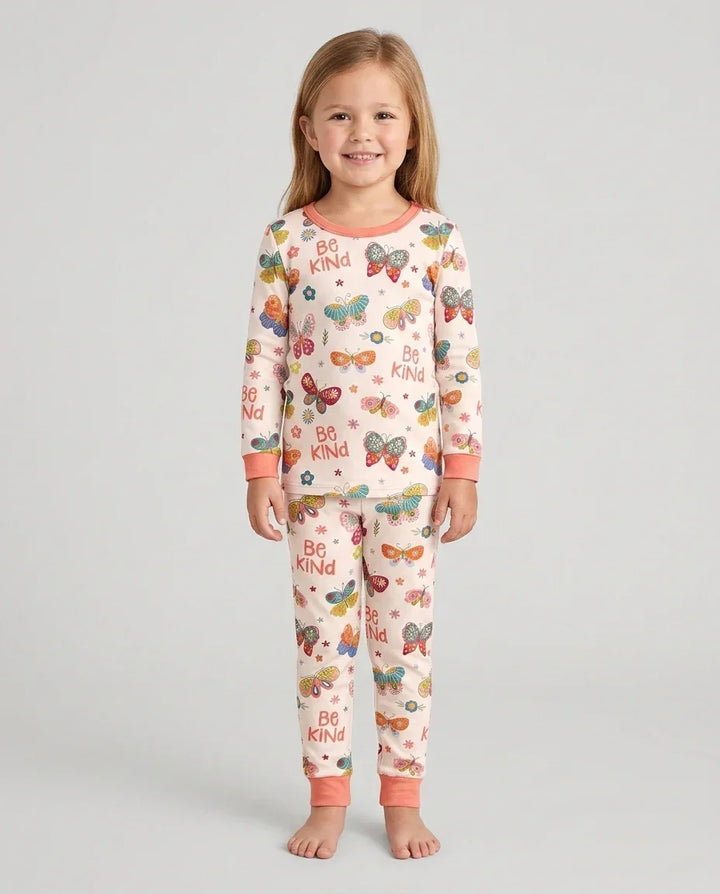 Template Bamboo Two Piece Long Sleeve Pyjamas Set