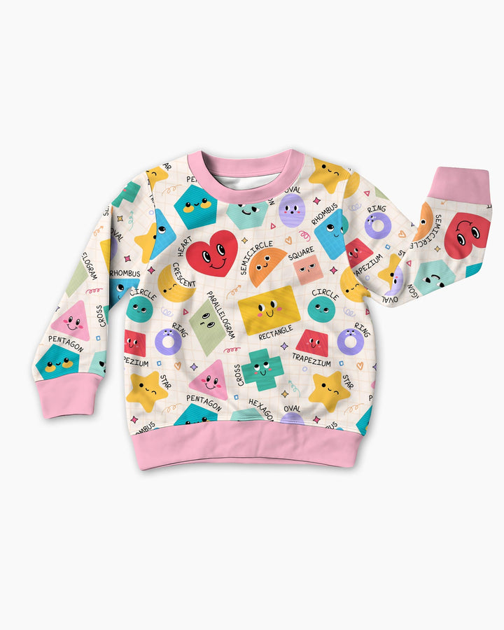 Happy Shape Squad Family Matching Bamboo Crewneck Sweatshirt