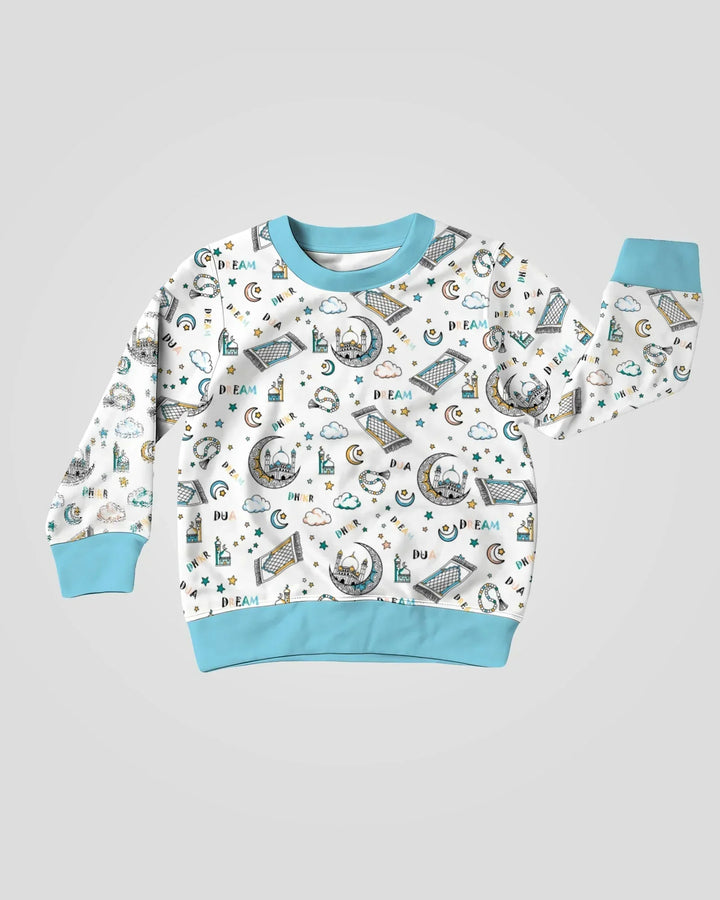 Dua, Dhikr, Dream Matching Family Bamboo Crewneck Sweatshirt
