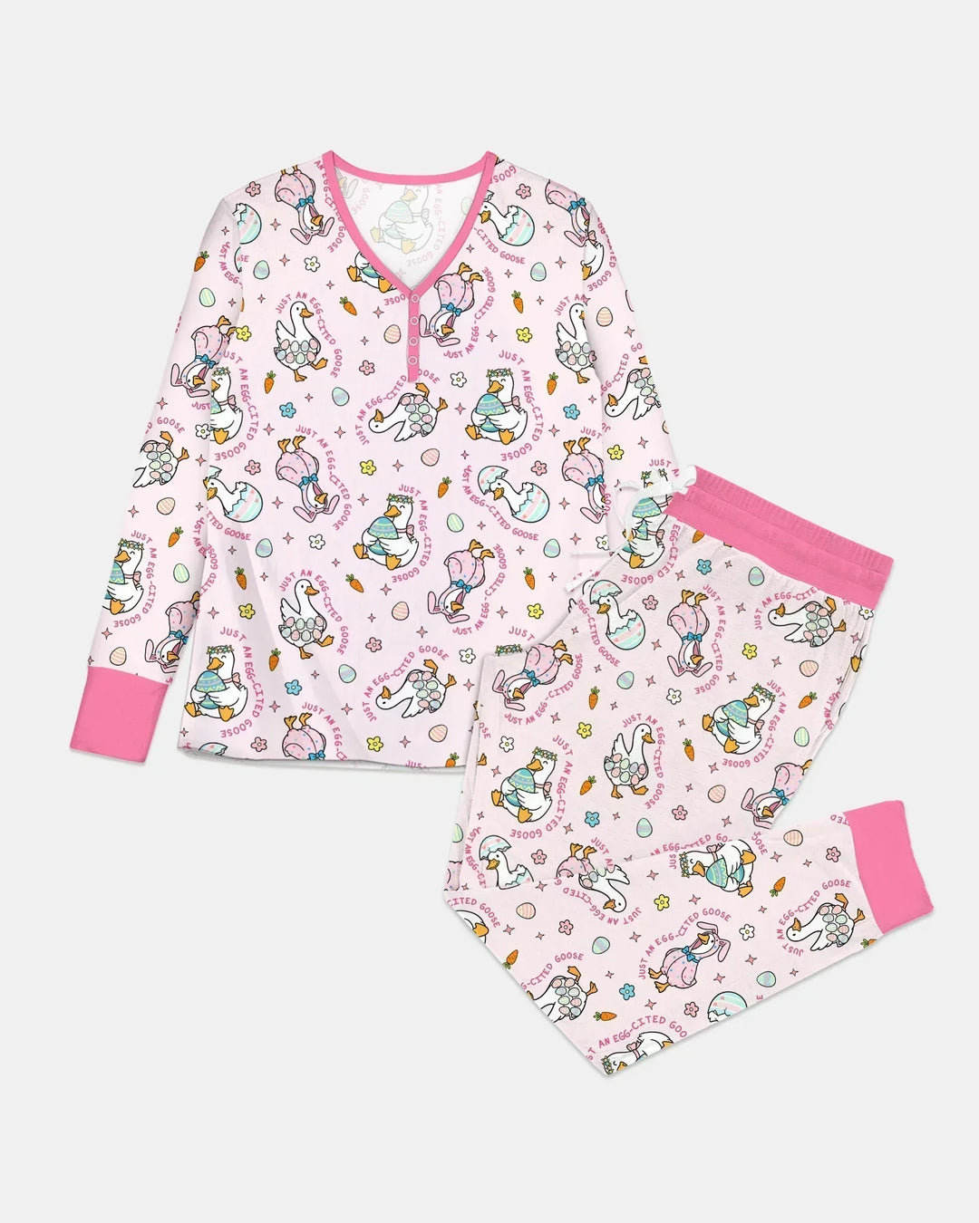 Easter Silly Goose Bamboo Women Pajama Set