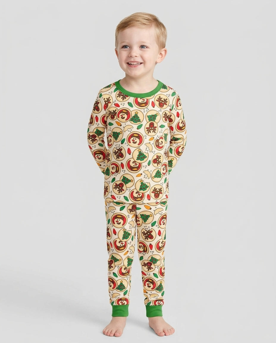 Christmas Sugar Cookie Bamboo Two Piece Long Sleeve Pajama Set