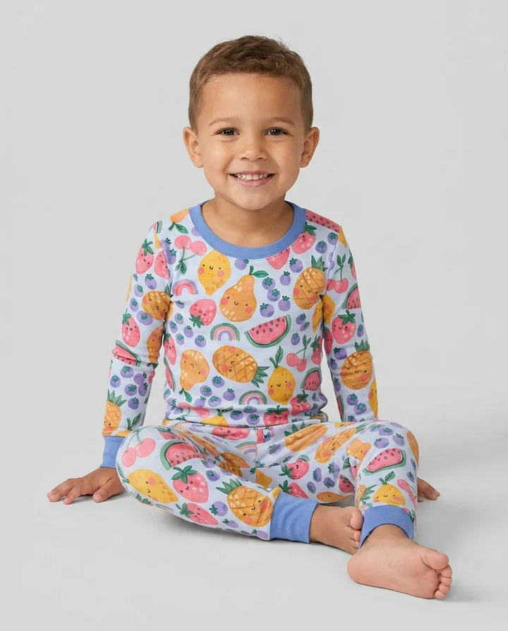 Fruitie Cuties Family Matching Bamboo Two Piece Long Sleeve Pajama Set