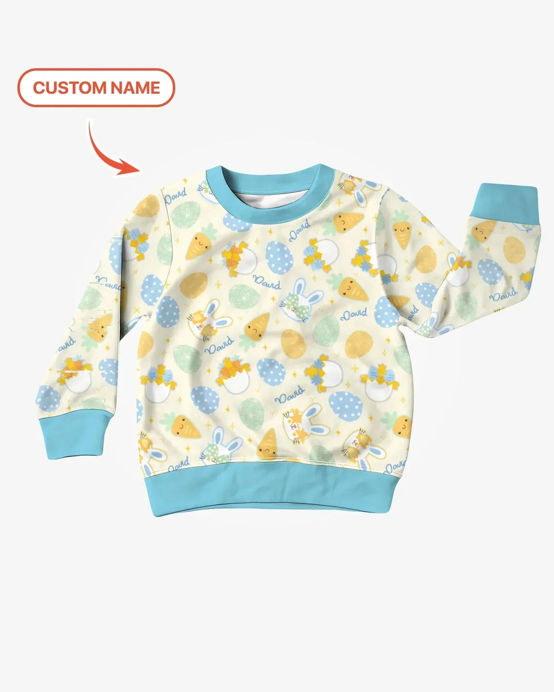 Retro Easter Bamboo Crewneck Sweatshirt