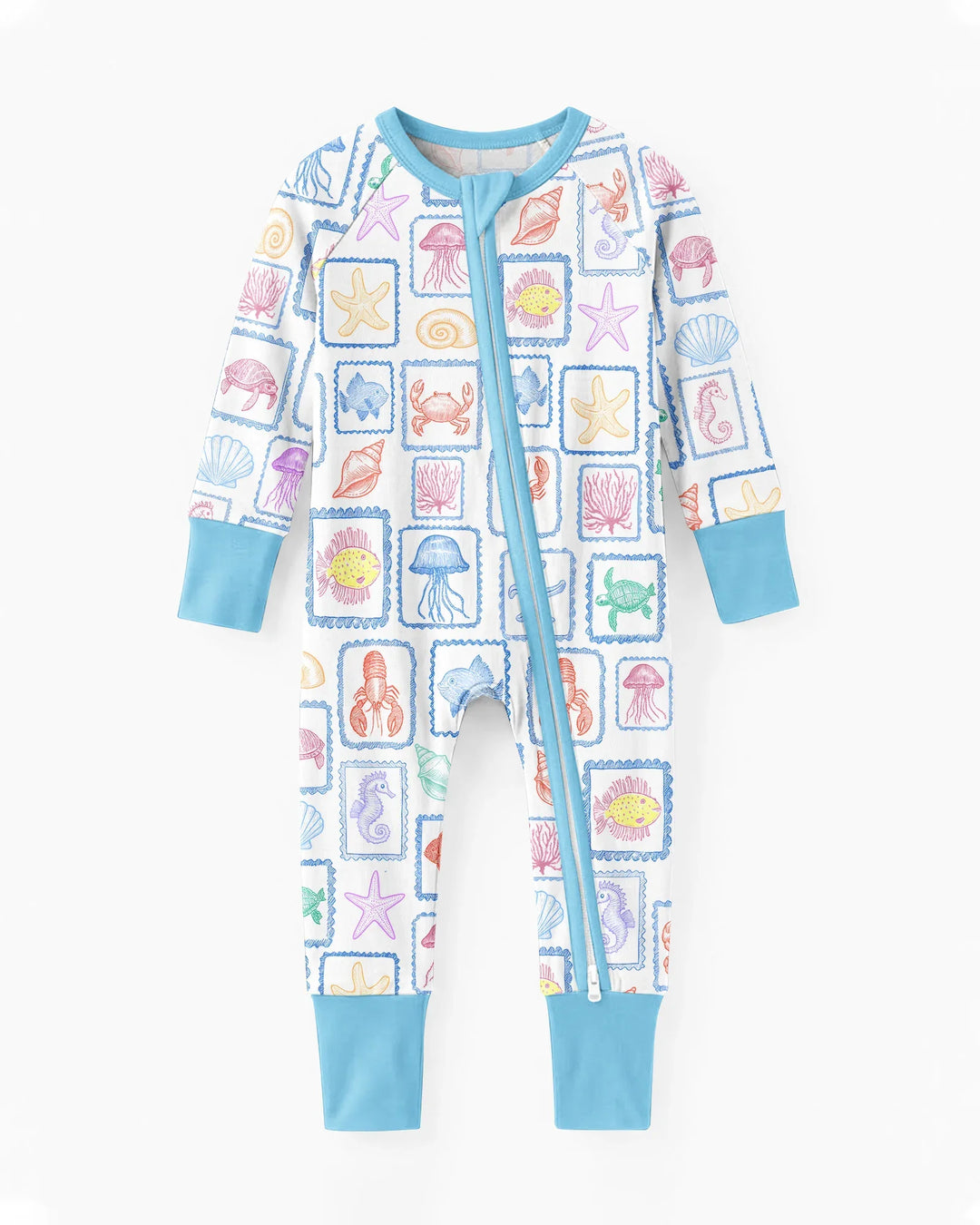 Coastal Treasures Family Matching Bamboo Convertible Zippy