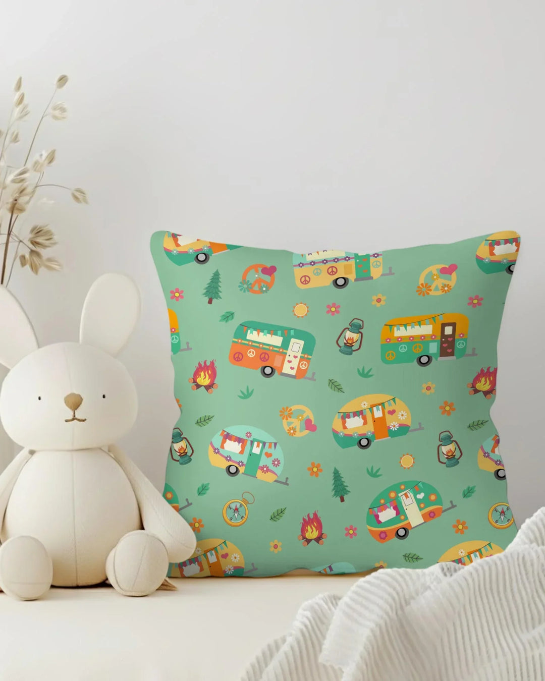 Happy Little Camper Bamboo Pillow Case