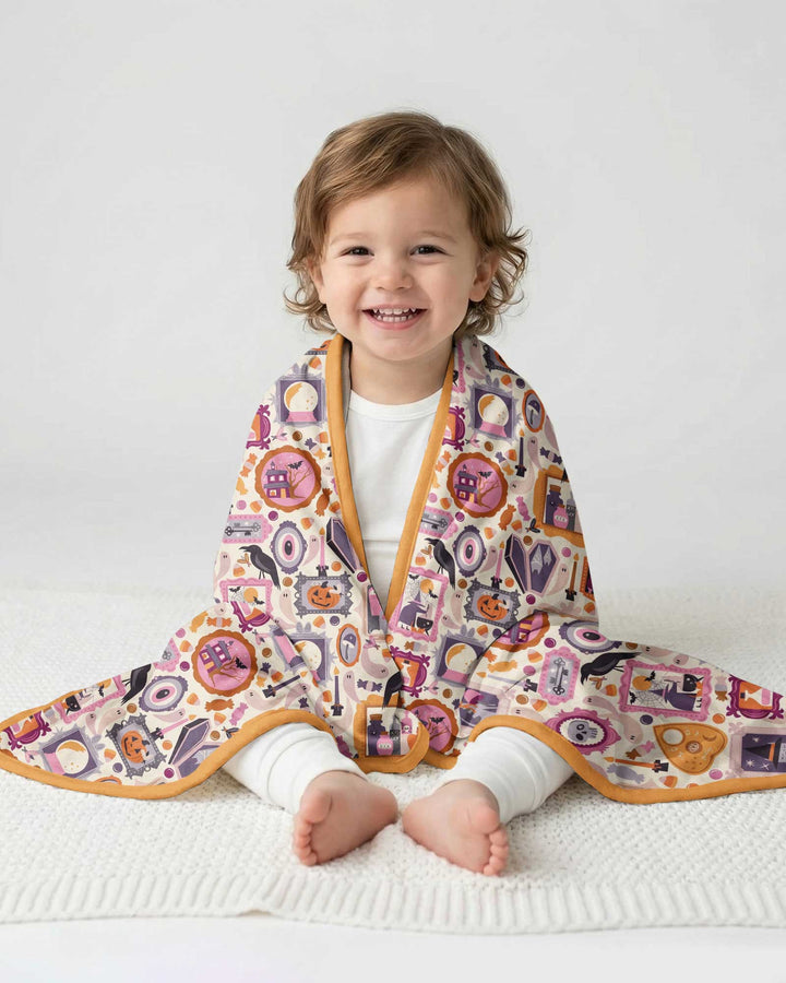 Spooky Portraits Bamboo Blanket