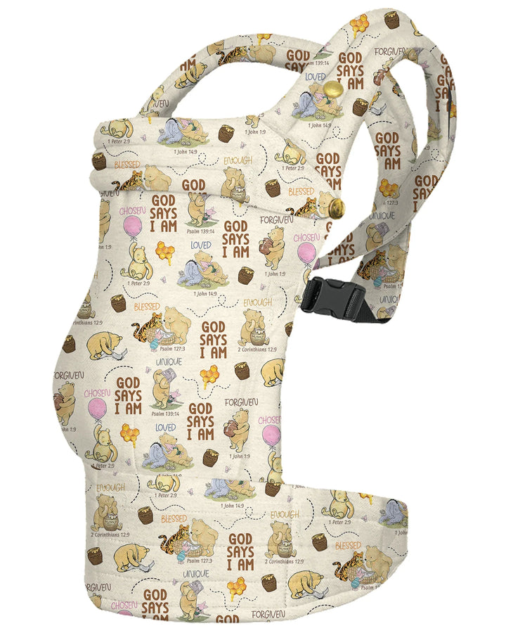 God Says I Am Bear & Honey Baby Carrier