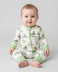 Dinos On The Green Daddy & Me Matching Bamboo Convertible Zippy