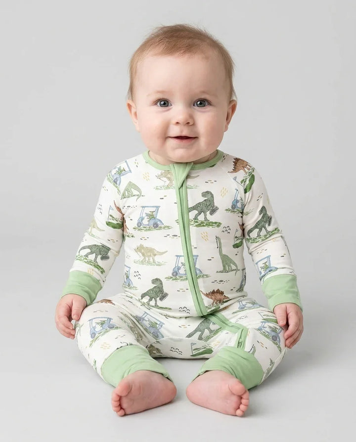Dinos On The Green Daddy & Me Matching Bamboo Convertible Zippy