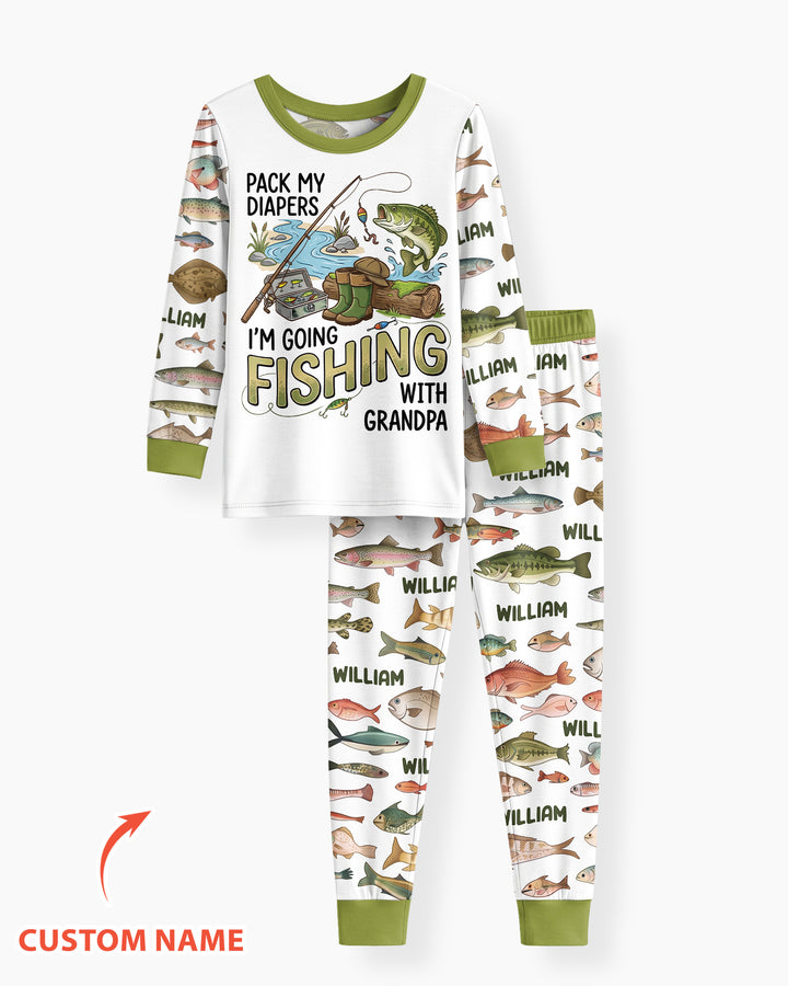 Pack My Diapers Bamboo Two Piece Long Sleeve Pajama Set