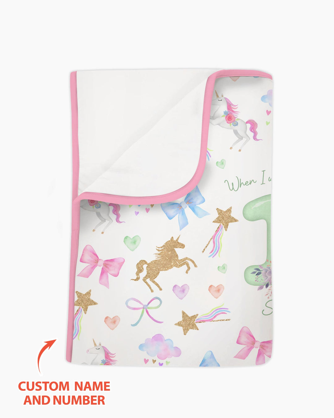 Custom Name When I Wake Up I Will Be Birthday Bamboo Blanket