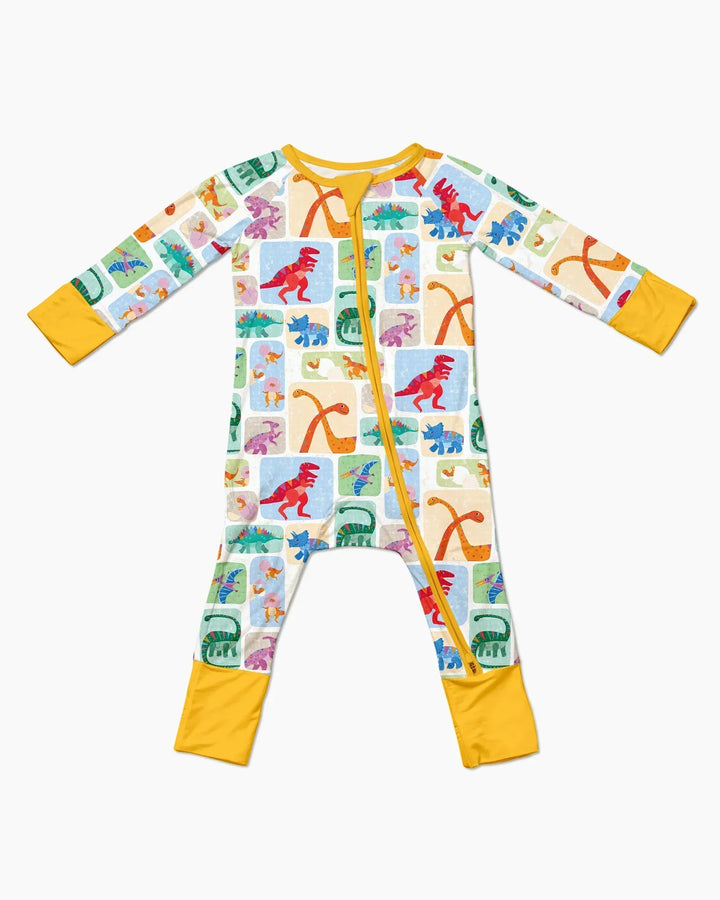 Rainbow Dino Friends Family Matching Bamboo Convertible Zippy