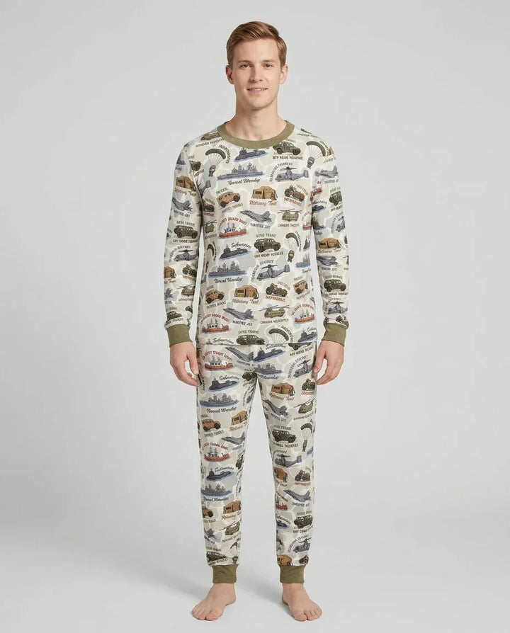 Little Hero Military Family Matching Bamboo Men's Pajama Set