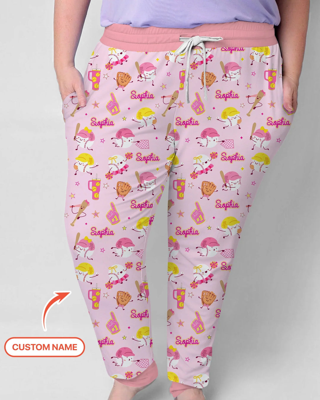 Baseball Mama and Mini Matching Bamboo Women Pajama Set