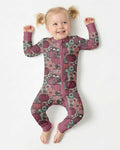 Retro Floral Pumpkin Patch Bamboo Convertible Zippy