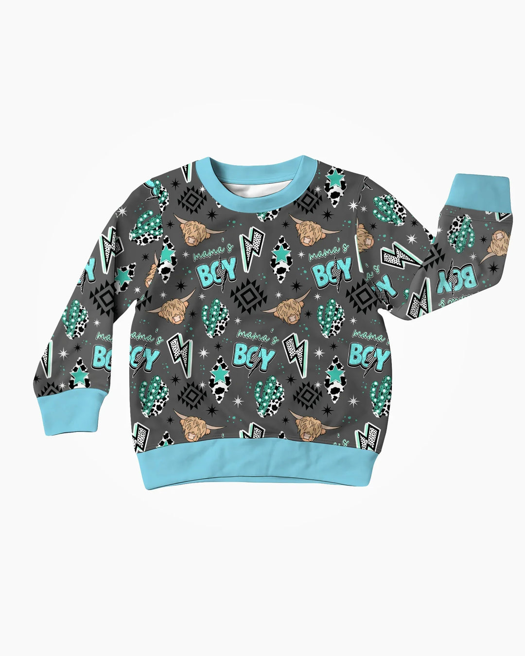 Western Mama & Me Matching Bamboo Crewneck Sweatshirt