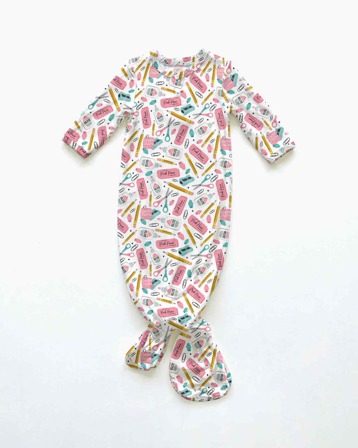 Pink Power School Supplies Bamboo Knot Gown
