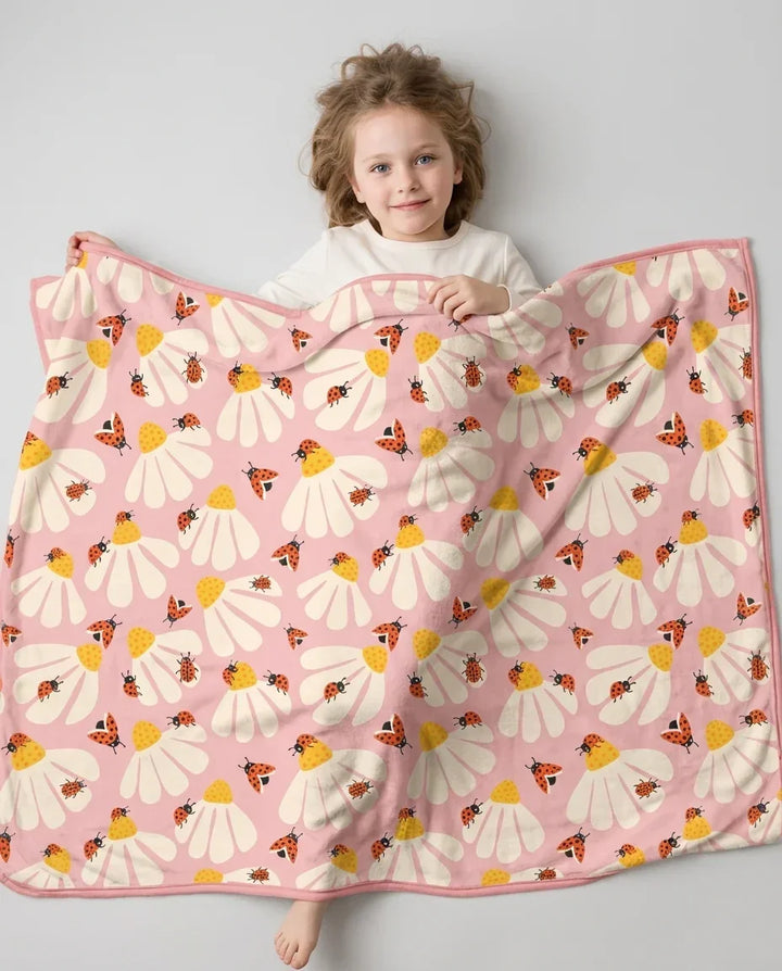 Lucky Little Bug Bamboo Blanket