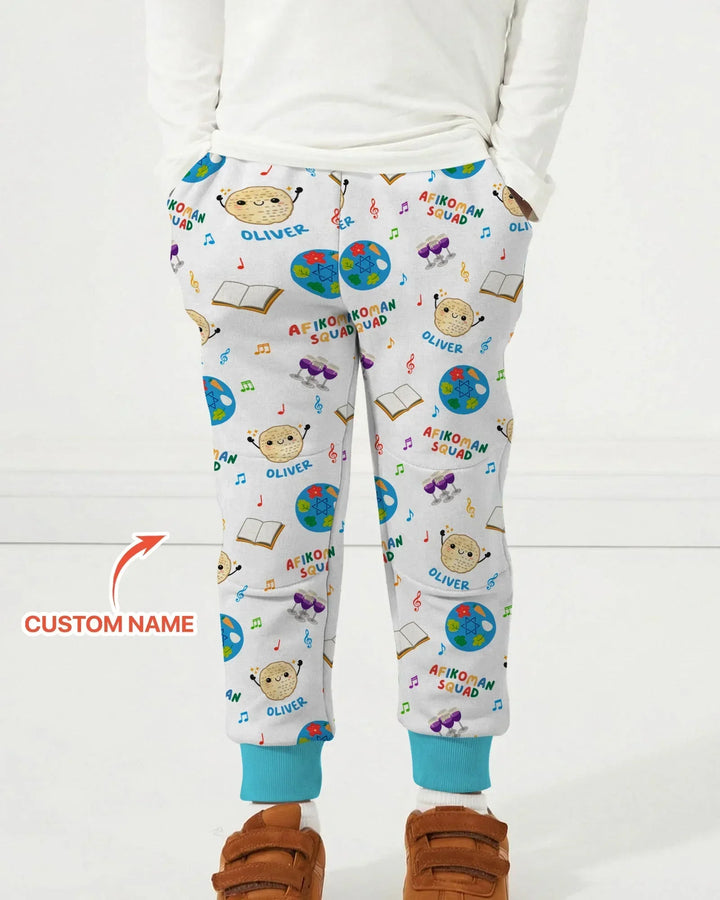 Custom Name Passover Afikoman Squad Bamboo Jogger