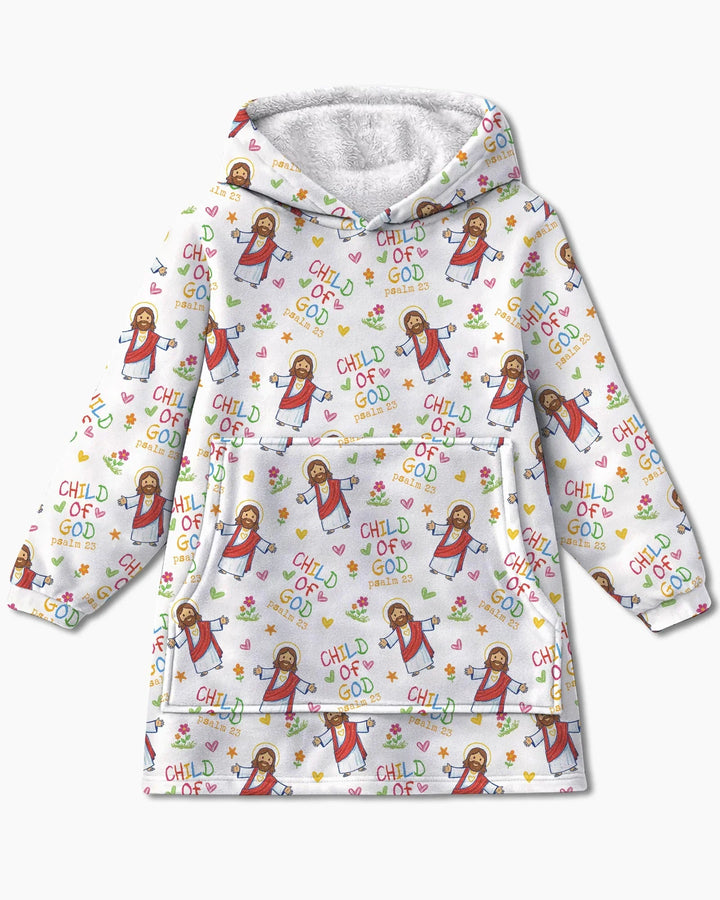 Jesus Loves Me Bamboo Blanket Hoodie