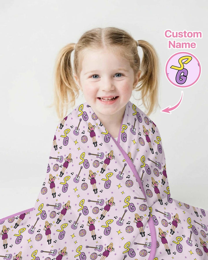 Custom Name Mini Rockstar Blanket