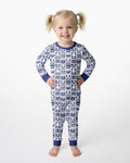 Friendly Totem Pole Figures Bamboo Two Piece Long Sleeve Pajama Set