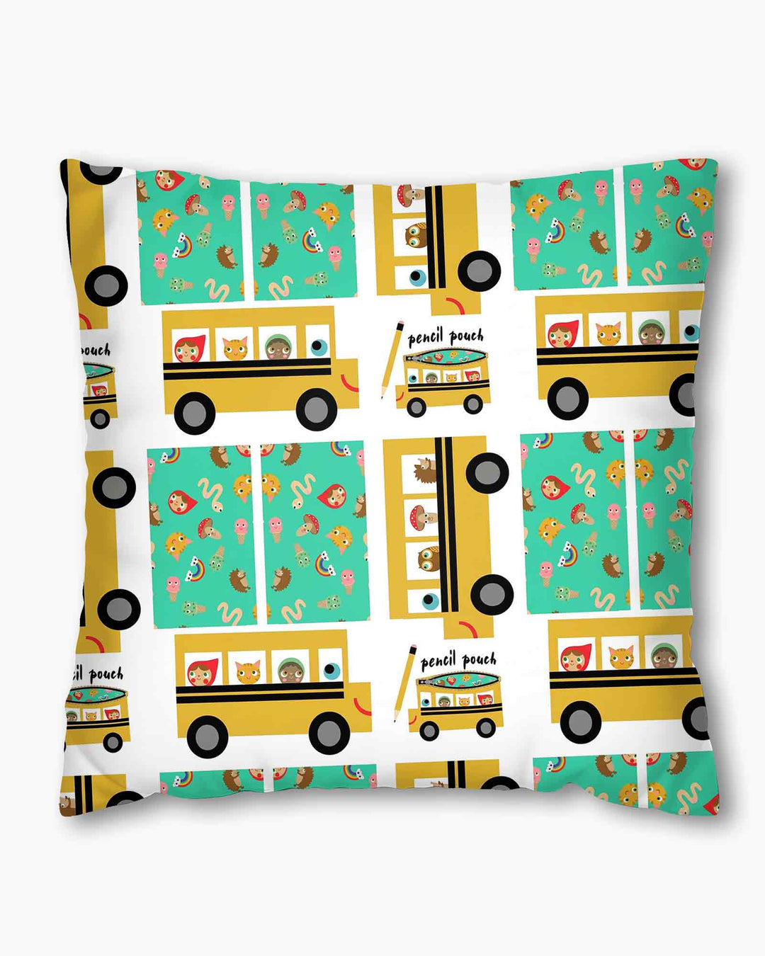School Bus Adventures Bamboo Pillow Case