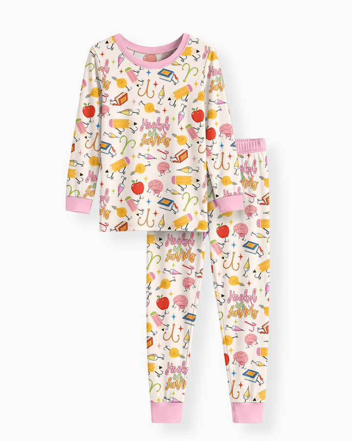 Template Bamboo Two Piece Long Sleeve Pyjamas Set