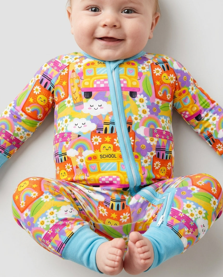 Retro Happy Classroom Bamboo Convertible Zippy