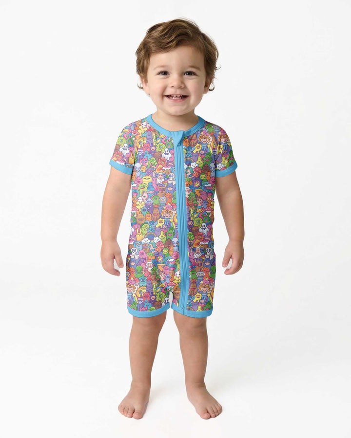 Doodle Characters Pastel Bamboo Shorty Zippy