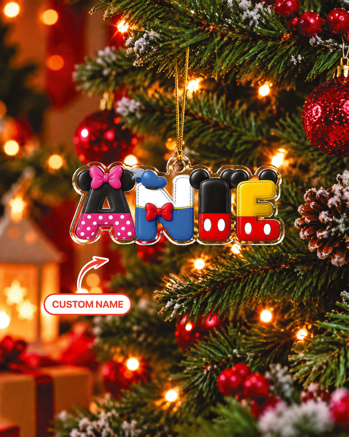 Magical Character Name Keepsake Personalized 1-Side Photo Acrylic Ornament