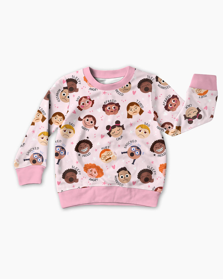 Feelings Vocabulary Bamboo Crewneck Sweatshirt
