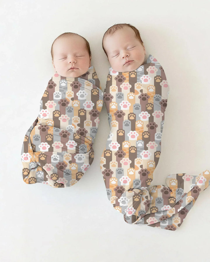 Grabby Paws swaddle blanket