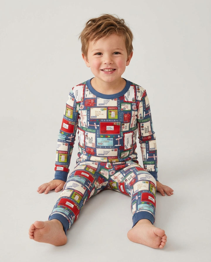 Dear Santa Bamboo Two Piece Long Sleeve Pajama Set